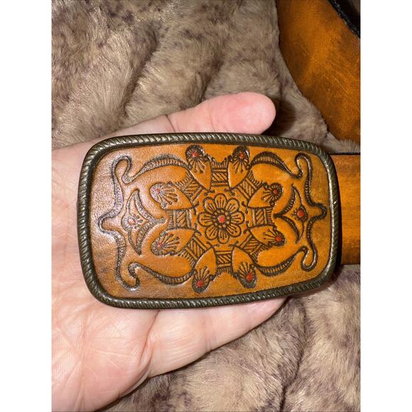 Hickok Belt Makers Other - Hickok Belt Makers ,Belt , Mens 34 , Brown Cowhide Leather, Western Style,
